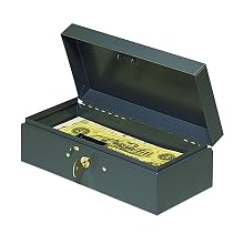 STEELMASTER Locking Steel Bond Box, Includes Keys, 10.25 x 2.88 x 4.75 Inches, Gray (2212CBGY)