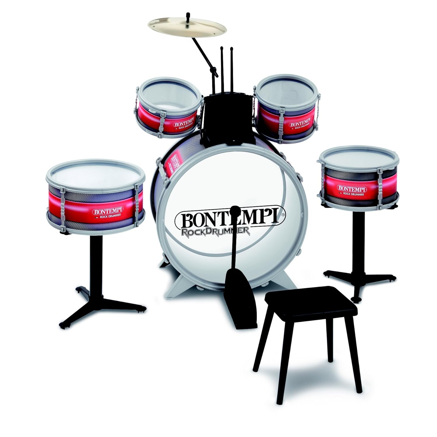 Fisarmonica Giocattolo Per Bambini - 10 Tasti, Strumento Educativo - Regalo Ideale Per Bambini Dai 5 Anni (Verde)