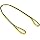 Mazzella EE4 Edgeguard Nylon Web Sling, Eye-and-Eye, Yellow, 4 Ply, Flat Eyes, Vertical Load Capacity