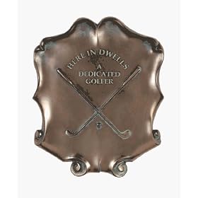 HEN-FEATHERS DEDICATED GOLF PLAQUE 91707HWDB by Hen-Feathers