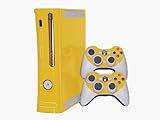 Xbox 360 Skin - NEW - LEMON YELLOW system skins faceplate decal mod