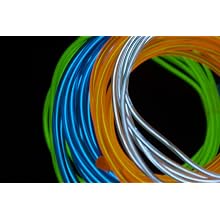 Fortune Products ELFW-5-2W Electroluminescent Flash Wire, 5mm Diameter x 2 yd Length, White