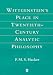 Wittgenstein's Place in Twentieth-Century Analytic Philosophy