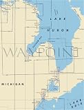 14853--SMALL-CRAFT BOOK CHART Detroit River Lake St Clair St Clair River (book of 47 charts)