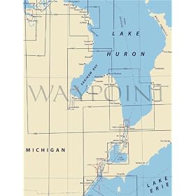 14853--SMALL-CRAFT BOOK CHART Detroit River Lake St Clair St Clair River (book of 47... by