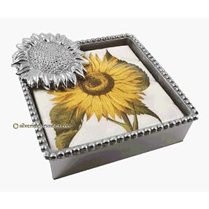 Mariposa Beaded Napkin Holder Sunflower Weight by Mariposa