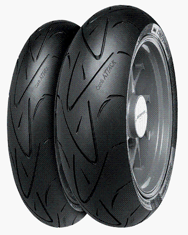 Continental Conti Sport Attack Front Motorcycle Tire -120/70ZR17