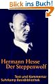 Der Steppenwolf: Text und Kommentar (Suhrkamp BasisBibliothek)
