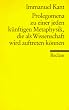 Prolegomena zu einer jeden k�nftigen Metaphysik