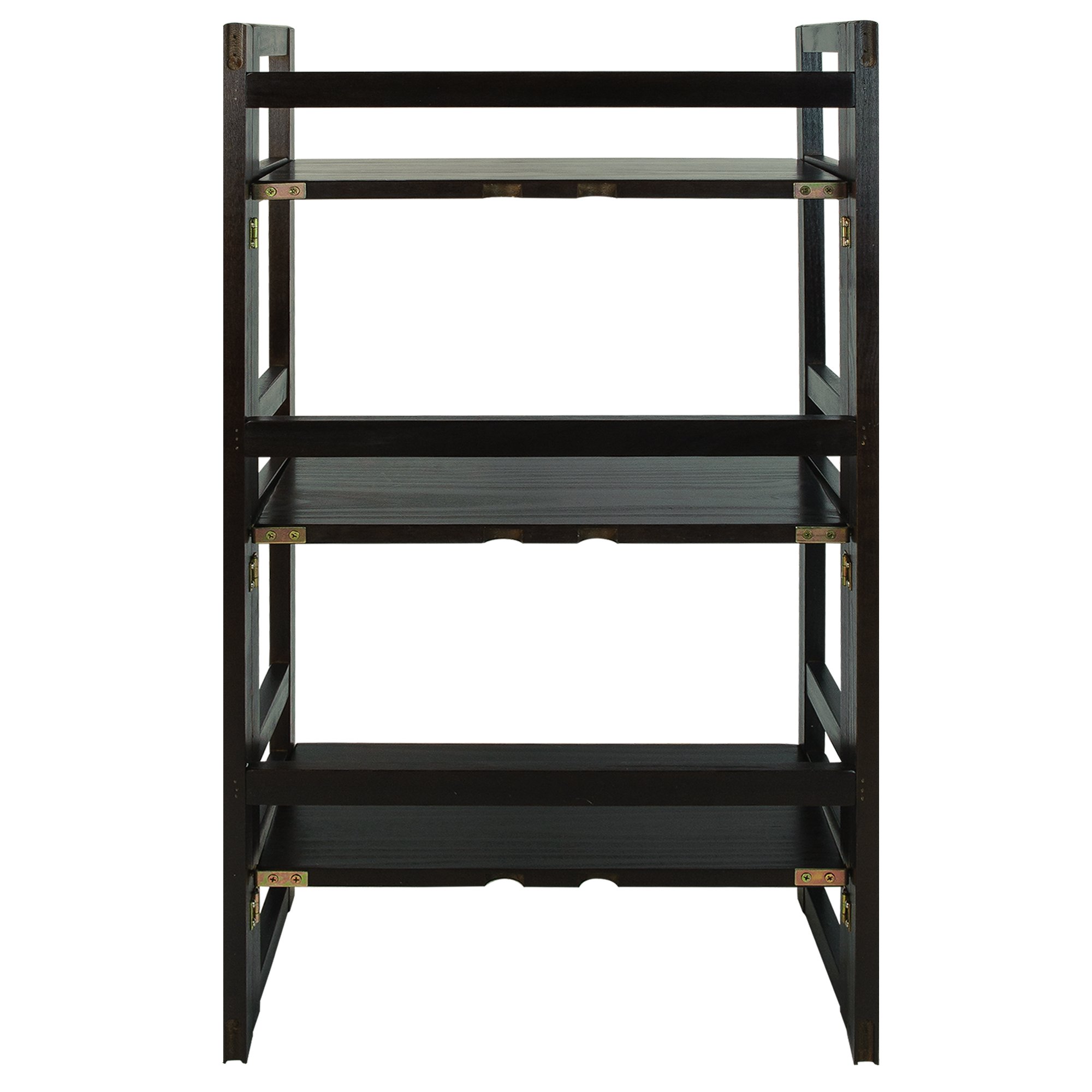 Casual Home 3Tier Folding Student Bookcase, 20.75Inch Wide, Espresso