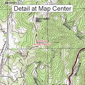 Amazon.com : USGS Topographic Quadrangle Map - Bat Cave, North Carolina