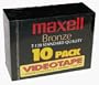 Maxell Bronze T-120 VHS (10-Pack)