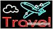 Travel Neon Sign (20H x 37L x 3D)