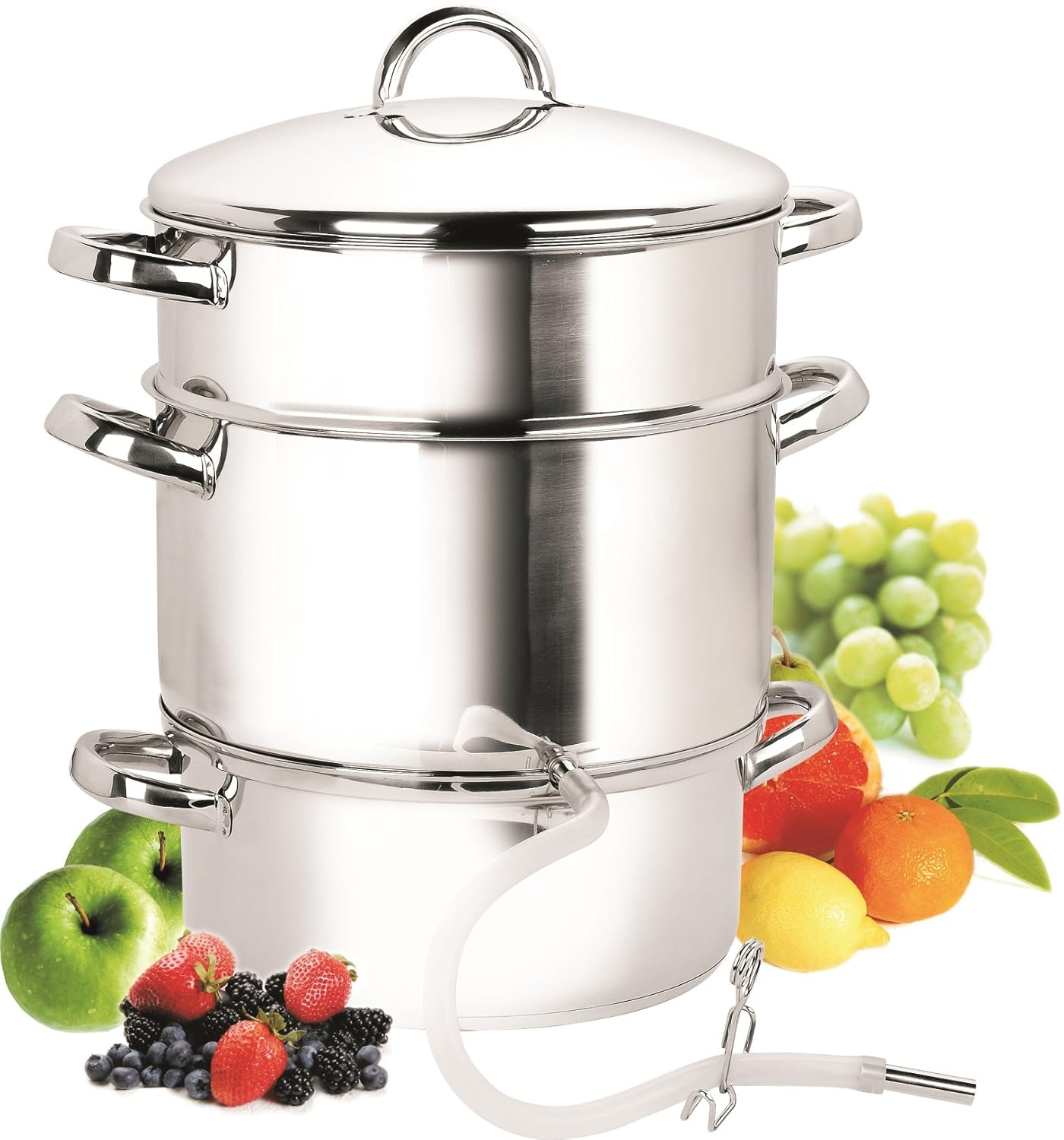 Vegetable Fruite Beverage Healthy Maker Stainless Steel Juicer Steamer