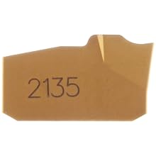 Sandvik Coromant Q-Cut 151.2 Carbide Parting Insert, GC2135 Grade, Multi-Layer Coating, 5F Chipbreaker, 1 Cutting Edge, L151.2-200 08-5F, 0.0039" Corner Radius, 20 Insert Seat Size (Pack of 10)