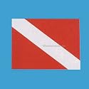 Dive Flag Magnet Scuba Diving Red White
