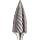 PFERD Tree Carbide Bur, Uncoated (Bright) Finish, Single Cut, Point End