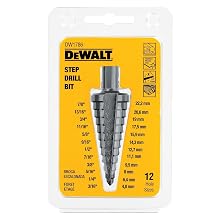 DEWALT DW1786 3/16-Inch to 7/8-Inch 3/8-Inch Shank Step Drill Bit