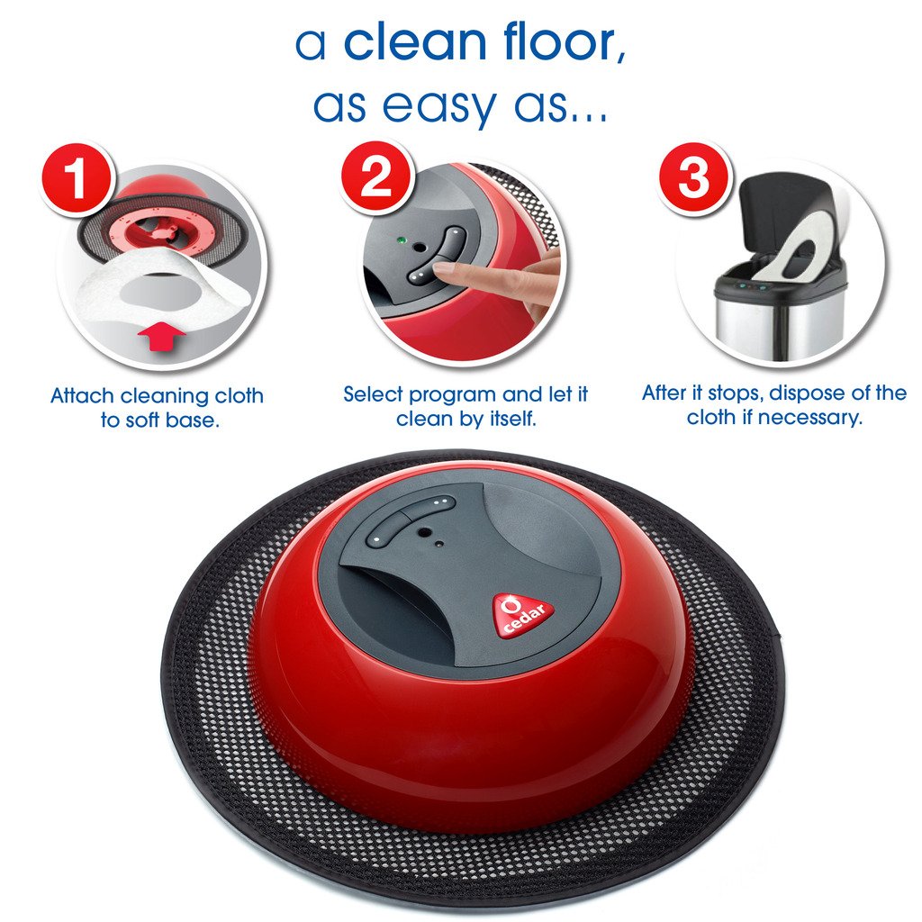 Robotic Floor Cleaner Sweeper Duster Automatic Robot Hardwood Dust Hair