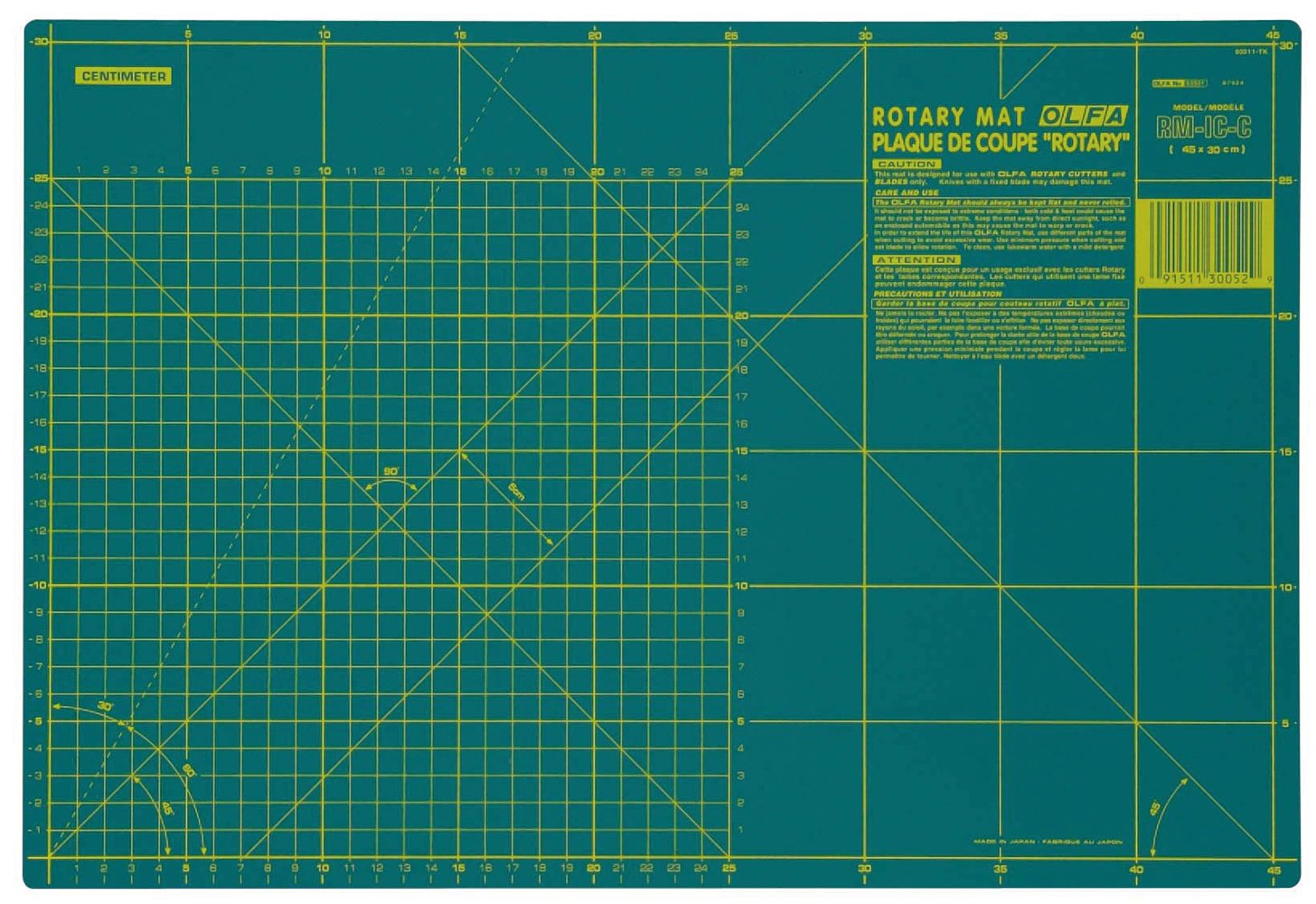 OLFA 9891 RMMG 24Inch x 36Inch SelfHealing DoubleSided Rotary Mat