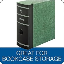 Globe-Weis Double-Thick (D-T) Box File, Letter Size, A-Z Indexes Inside, Green, (22SL GRE)
