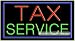Tax Service Neon Sign (20H x 37L x 3D)