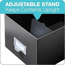 Globe-Weis Fiberboard Index Card Storage Box, 3x5 Inches, Solid Black, (3X5BLA)
