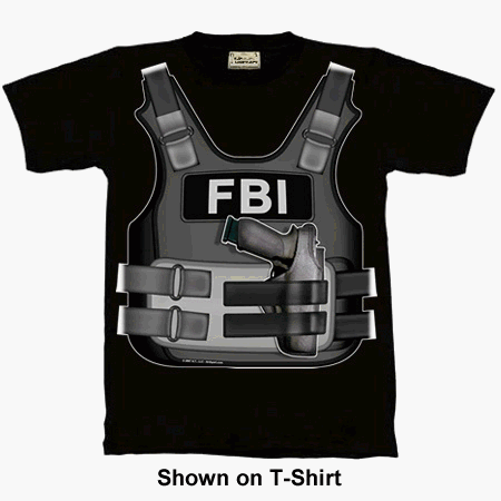 Black FBI Flak Jacket - Tuxedos Premium T-Shirt