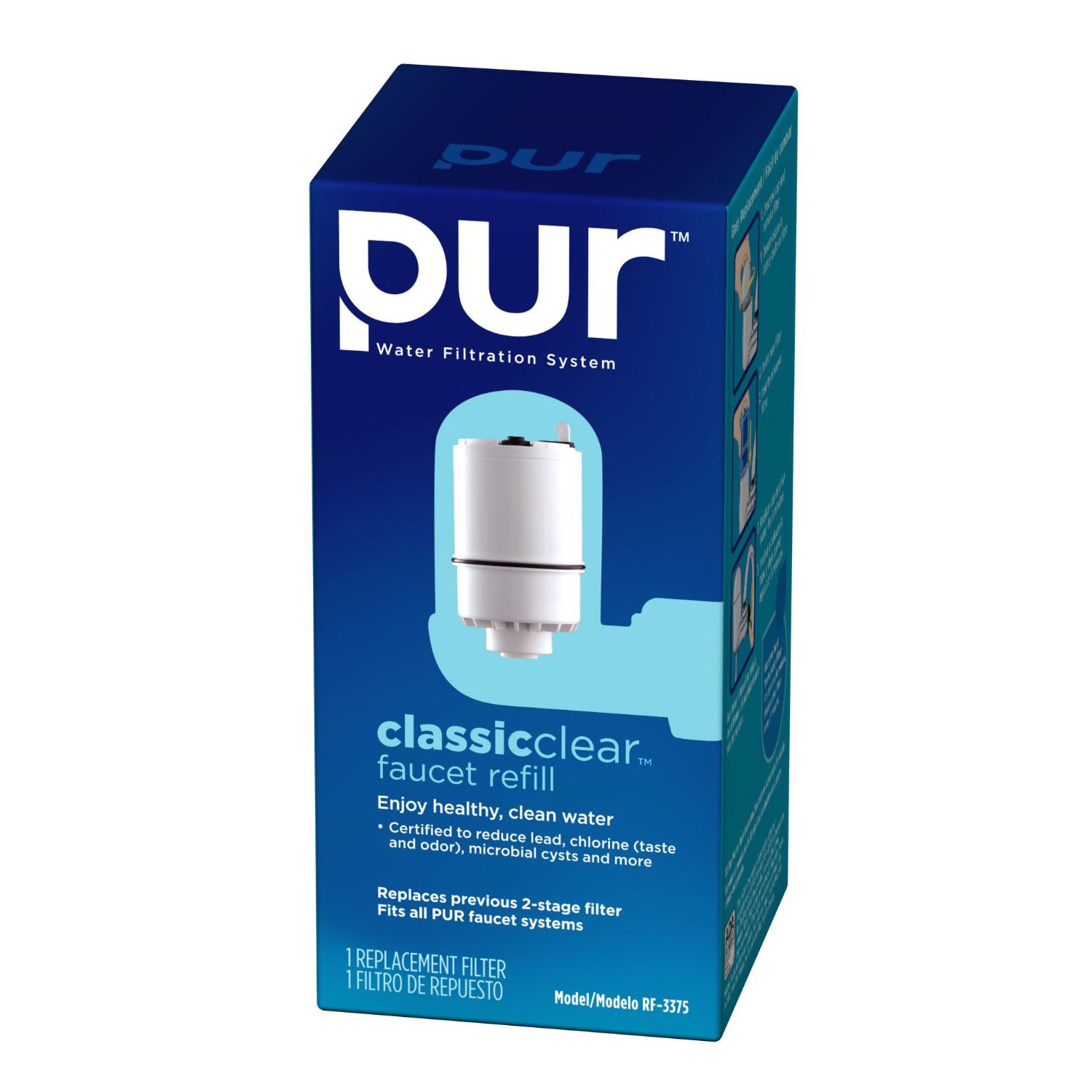 PUR RF3375 Faucet Mount Replacement Water Filters, Classic Clear eBay