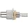 Luer Stainless Steel 316 Female Bulkhead Adaptor, For 1/8" Tube, 1/4-32 Thread