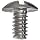 Thomas 304 Stainless Steel Slotted Truss Head Mounting Screw, #6-32 Thread x 1/4" Diameter