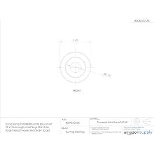 Bunting Bearings FFM004008006 4.0 MM Bore x 8.0 MM OD x 12.0 MM Length 6.0 MM Flange OD x 2.0 MM Flange Thickness Powdered Metal SAE 841 Flanged Metric Bearings