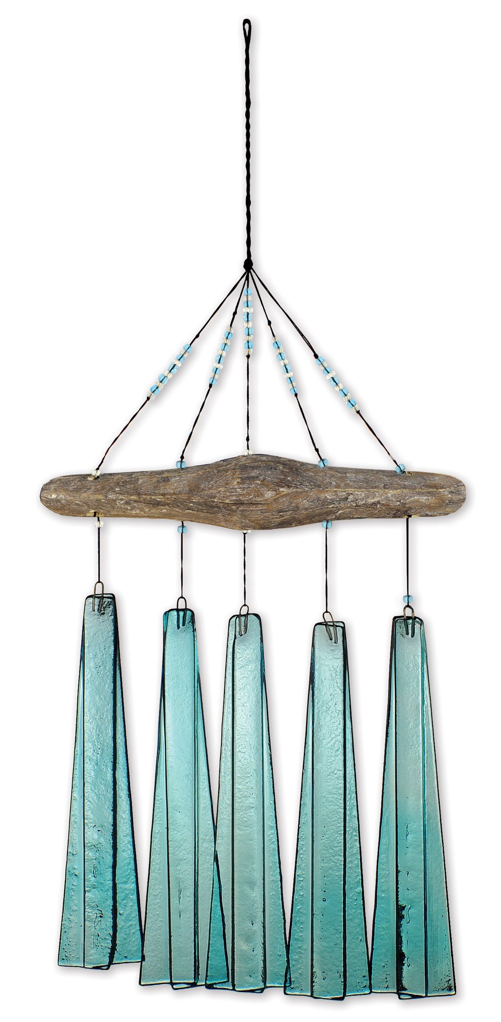 Sunset Vista Design Studios Sea Breeze Glass Wind Chime Turquoise 9 710ifgvkTeL