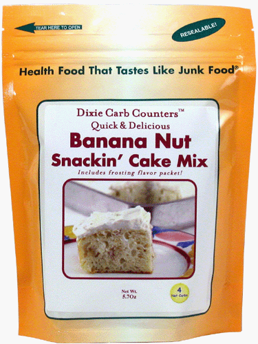 Dixie Carb Counters Banana Nut Snackin' Cake Mixes by Dixie Diner