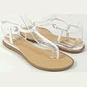 BE01 Cute Summer Essentials Spring T-Strap Thongs With Rhinestone embelishments Flat Sandals Shoes