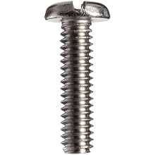 Stainless Steel 18-8 Machine Screw, Vented Pan Head, Slotted Drive