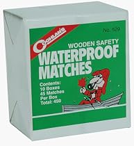 COGHLANS WATERPROOF MATCHES (10 Pack)