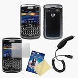 Crystal Clear Hard Case / Cover / Shell, LCD Screen Guard / Protector & Car Charger for RIM BlackBerry Bold 9700 / 9780