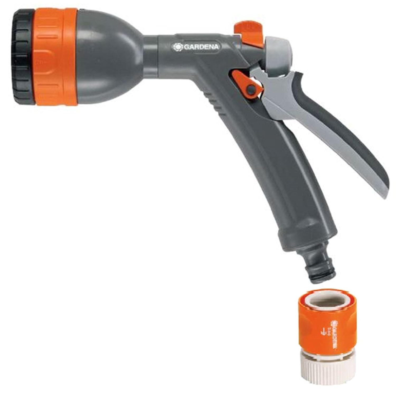 Gardena 8121 Classic Four Pattern Garden Spray Garden Hose Nozzle With