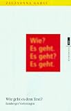 Produkt-Bild: Wie geht es dem Text? Bamberger Vorlesungen. EVA Taschenb&uuml;cher, Bd. 234