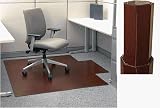 Bamboo Office Chair Mat in Cherry Finish by Anji Mountain