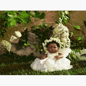 Dolls By Berenguer 309 Little Angel - African American Baby Doll - Size 9.5 Inch