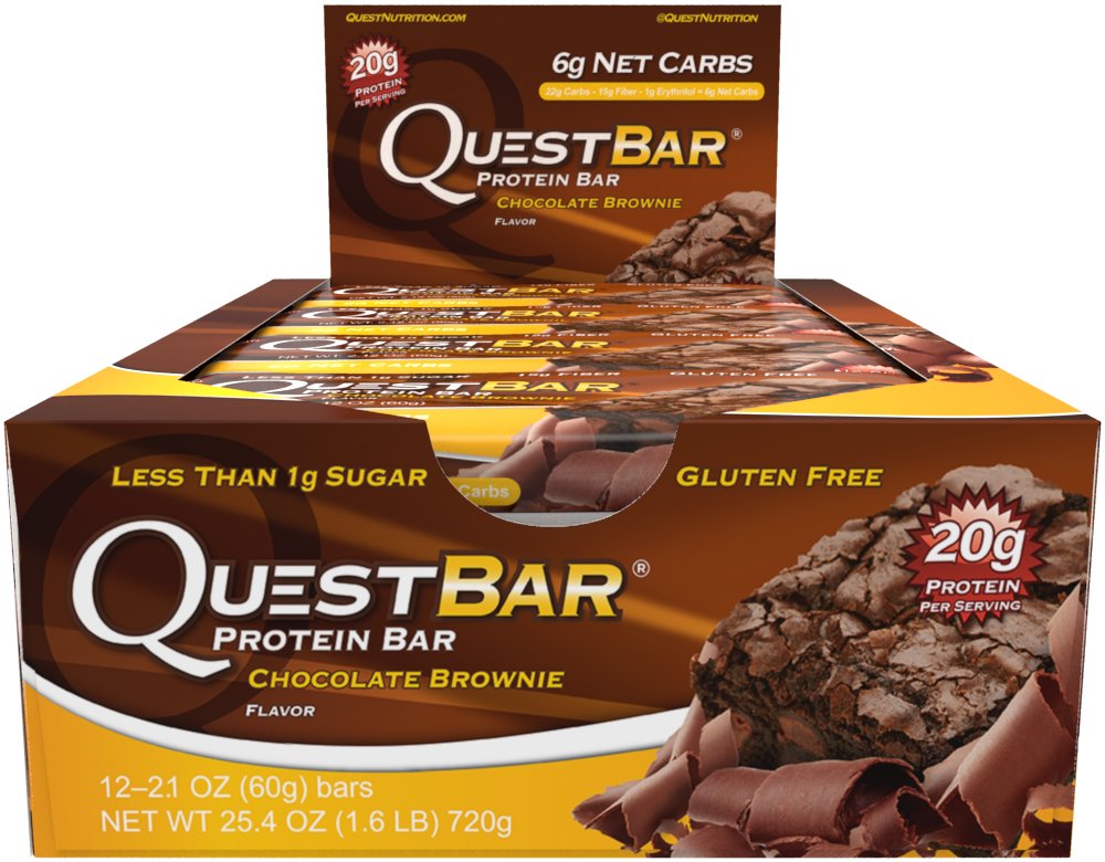 Amazon.com: Quest Nutrition Protein Bar, Chocolate Brownie, 20g ...