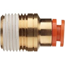 SMC KQ2SS PBT One-Touch Tube Fitting with Sealant, Hexagon Socket Head Adapter, Tube OD x NPT Male with Brass Threads