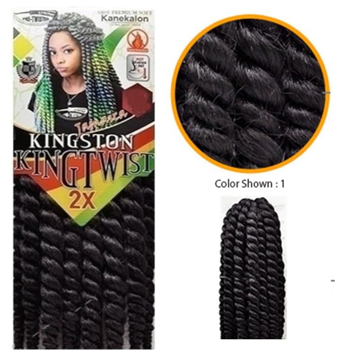 Kingston Kingtwist King Twist Braiding Hair 2x 18" Large Crochet