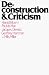 Book Deconstruction and Criticism (Deconstruction & Criticism Ppr)