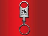 Border Collie - Valet Keychain - Laser engraved