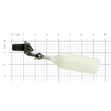Kerick Valve MA3P2 PVC Mini Float Valve, Tank Mount, Adjustable Arm, 1.5 gpm at 60 psi, 3/8" NPT Male