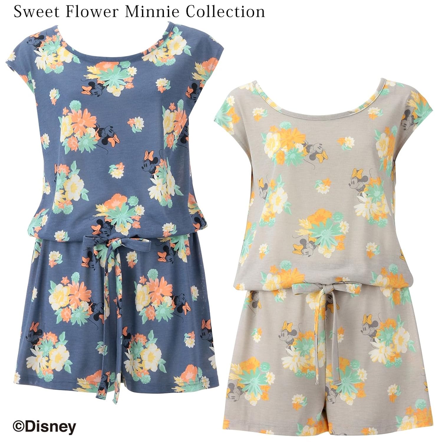 AMO'S STYLE スウィートフラワーミニーコレクション ルームウェアオールインワン