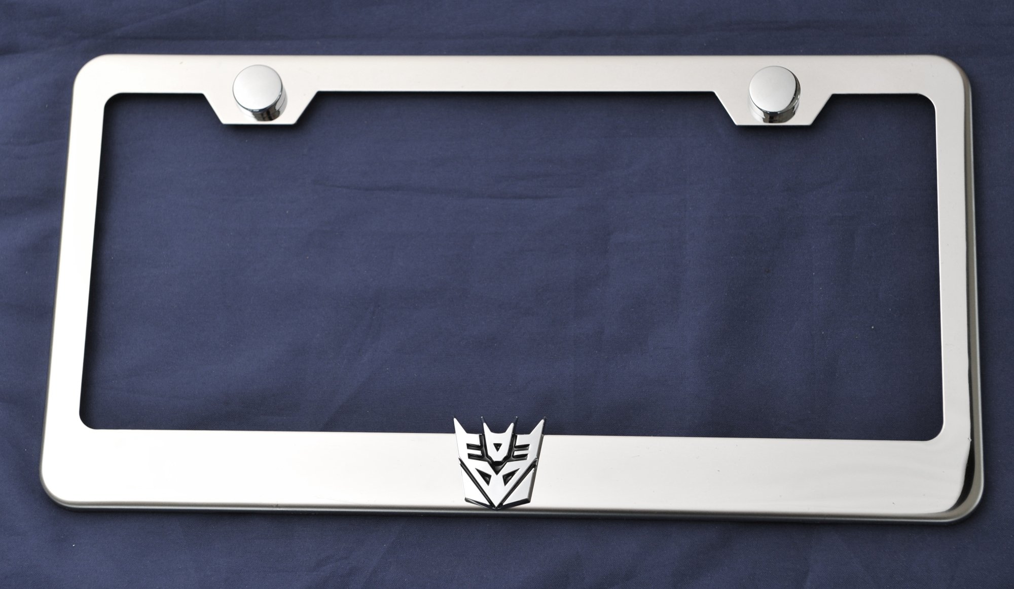 Transformer Decepticon 3d Stainless Steel License Plate Frame New eBay